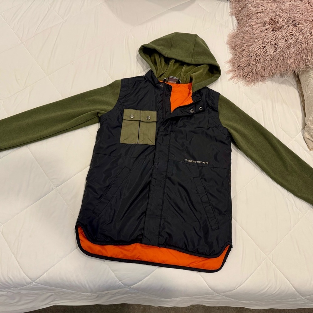 Boys Obermeyer Teen Hybrid Hooded Jacket – Size 14-16